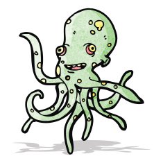 Cartoon Octopus N34
