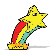 cartoon shooting star N8