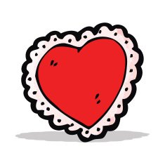 cartoon heart symbol N4