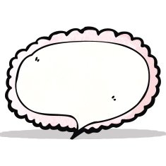 decorative speech bubble cartoon