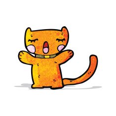funny cartoon cat N60