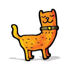 funny cartoon cat N65