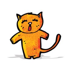 funny cartoon cat N66
