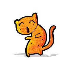 funny cartoon cat N67