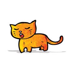 funny cartoon cat N68
