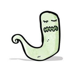 cartoon green ghost N5