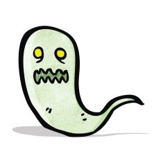 cartoon green ghost N7