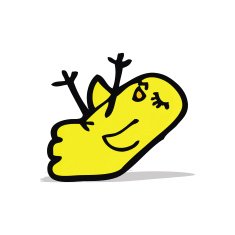 funny cartoon bird N11