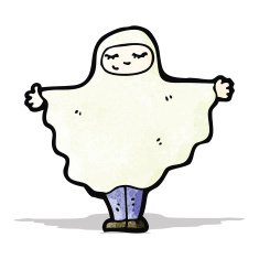cartoon ghost costume N7