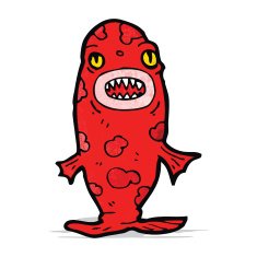 Cartoon Piranha N10
