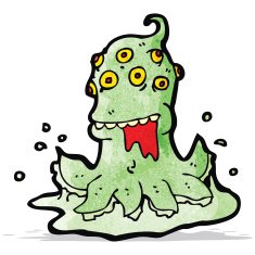 cartoon alien monster N10
