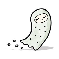 floating ghost cartoon