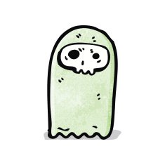 floating ghost cartoon N2