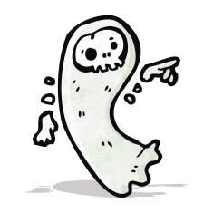 floating ghost cartoon N3