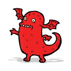 Cartoon monster N40