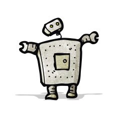 Cartoon Robot N59