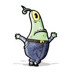 Cartoon Alien N48