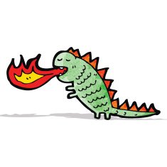 fire breathing monster cartoon N2