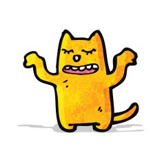 Cartoon Cat N128