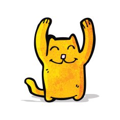 Cartoon Cat N129