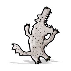 Cartoon Wolf N51