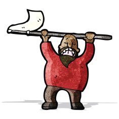 cartoon protester man N2