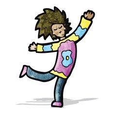 cartoon dancing man N15
