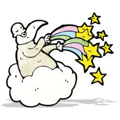 cartoon god on cloud N2