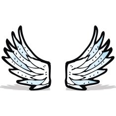 Cartoon Angel Wings N10