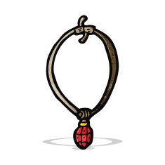 Cartoon Ruby Necklace N2