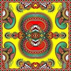 Traditional ornamental floral paisley bandanna N137