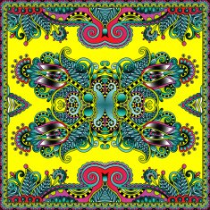 Traditional ornamental floral paisley bandanna N142