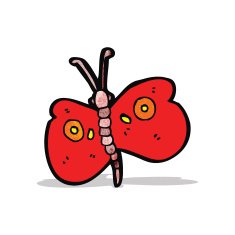 Cartoon Butterfly N33