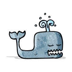 Cartoon Whale N27
