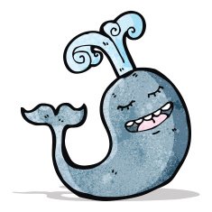 Cartoon Whale N30