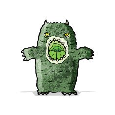 Cartoon monster N41