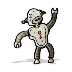 Cartoon Robot N65