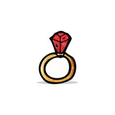 magic ruby ring cartoon N2