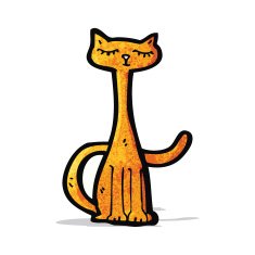 Cartoon Ginger Cat N14