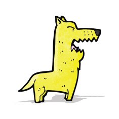 cartoon barking dog