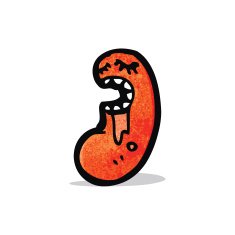 Baked Bean Cartoon Character N3