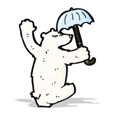 Cartoon Polar Bear N34