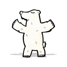 Cartoon Polar Bear N35