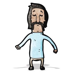 cartoon mustache man N12