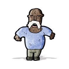 Cartoon Man With Mustache N11
