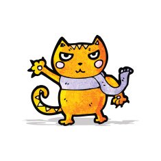 Cartoon Cat N136