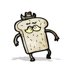 cartoon slice of toast