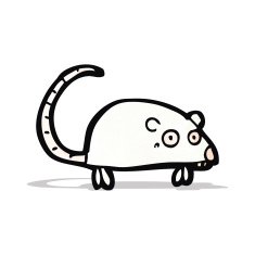 cartoon white mouse N4