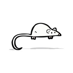 cartoon white mouse N6
