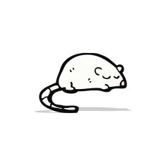 cartoon white mouse N9